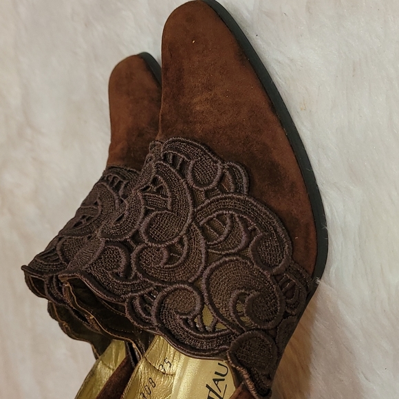 YVES SAINT LAURENT vintage mesh block shoe Size 35 - Picture 6 of 16